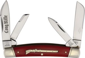 RR2617.jpg Rough Rider Long Rifle Congress Red Bone Folding Knife
