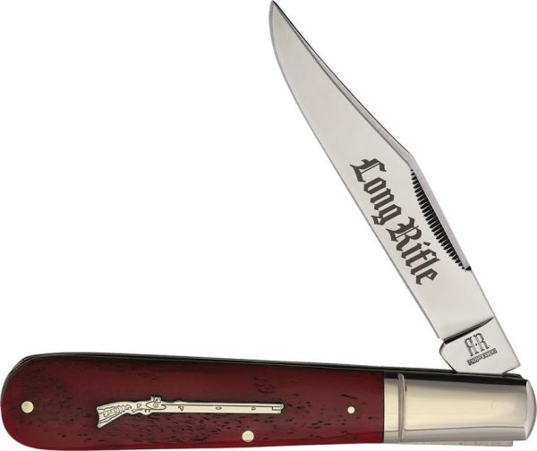 RR2618.jpg Rough Rider Long Rifle Grandad Barlow Red Bone Knife