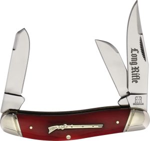 RR2619.jpg Rough Rider Long Rifle Sowbelly Red Bone Folding Knife