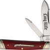 Rough Rider Long Rifle Gunstock Red Bone Folding Knife