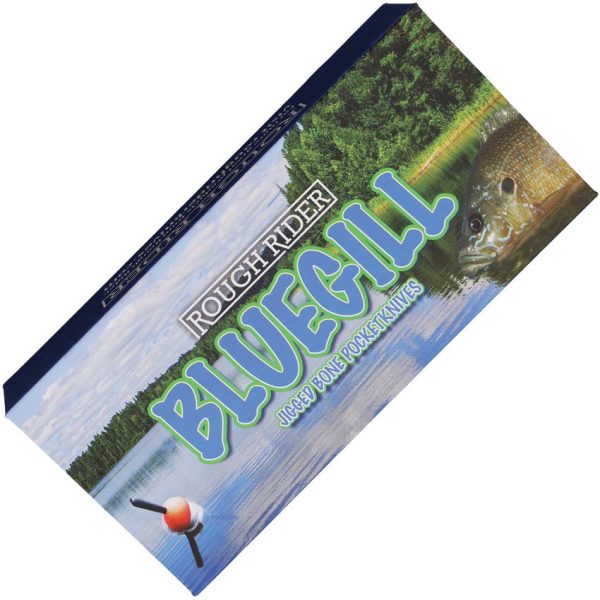 Rough Rider Bluegill Lockback - Blue & Green Bone