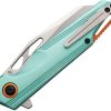 Rough Rider Miami Fast Teal Aluminum Linerlock