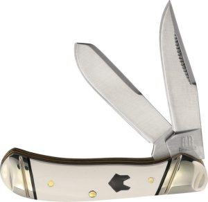 Rough Rider Tiny Trapper White Micarta Arctic Fox