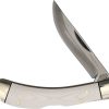 Rough Rider Tuxedo Bow Trapper White Micarta Knife