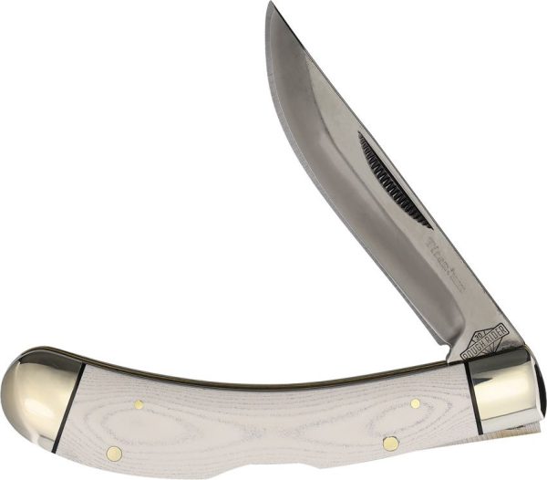 Rough Rider Tuxedo Bow Trapper White Micarta Knife