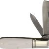 Rough Rider Tuxedo Razor Barlow White Micarta