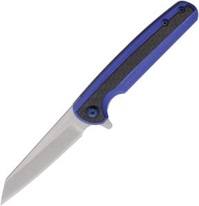 Rough Rider Linerlock Black/Blue G10 Carbon Fiber