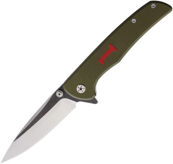 RR2672.jpg Rough Rider 1st Infantry Linerlock OD Green G10