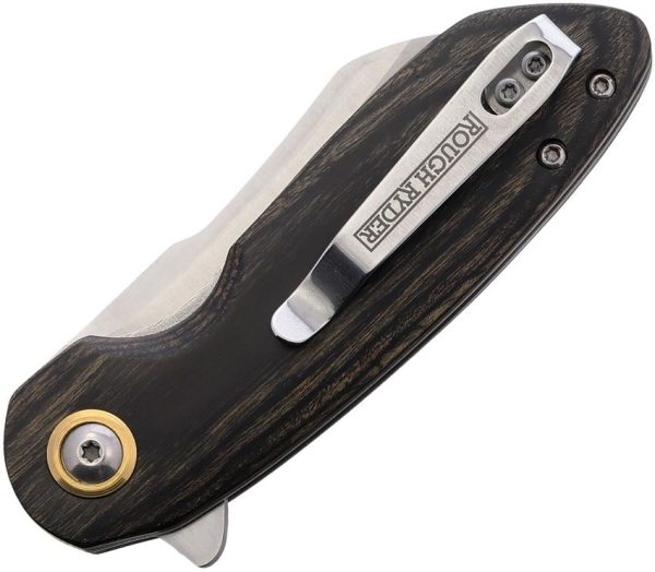Rough Rider Bullfrog Linerlock Black Pakkawood