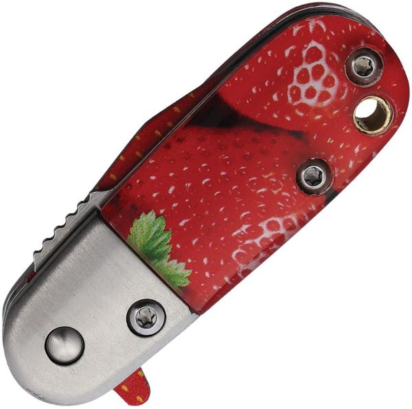 Rough Rider Linerlock A/O Strawberry Acrylic Artwork