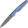 Rough Rider Linerlock Damascus Blue - Damascus Steel