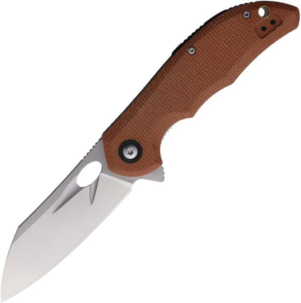 Rough Rider Linerlock Brown Micarta Folding Knife 3.25"