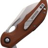 Rough Rider Linerlock Brown Micarta Folding Knife 3.25"