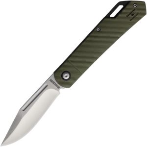 Rough Rider Slip Joint Green G10 - Drop Point