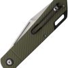 Rough Rider Slip Joint Green G10 - Drop Point