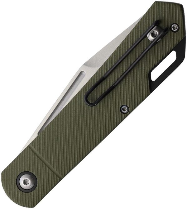 Rough Rider Slip Joint Green G10 - Drop Point