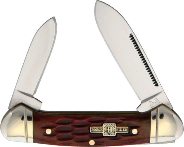 Rough Rider Mini Canoe Red Jigged Bone