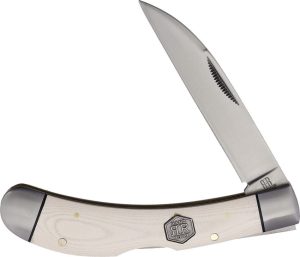 RR2712.jpg Rough Rider Lockback White Micarta Wharncliffe