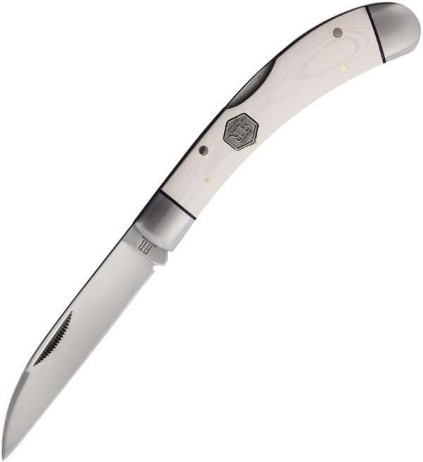 Rough Rider Lockback White Micarta Wharncliffe