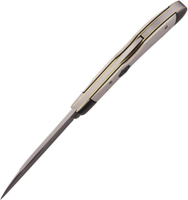 Rough Rider Lockback White Micarta Wharncliffe