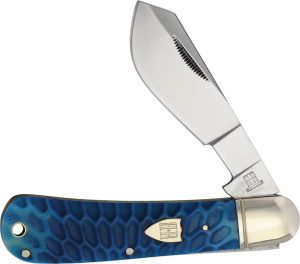 RR2717.jpg Rough Rider Cotton Sampler Blue Sculpted Bone Knife
