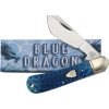 Rough Rider Cotton Sampler Blue Sculpted Bone Knife