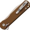 Rough Rider Slide Lock Tan G10 Folding Knife