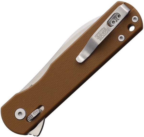 Rough Rider Slide Lock Tan G10 Folding Knife