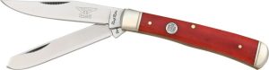 Rough Rider Trapper Red Smooth Bone Folding Knife