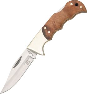 Rough Rider Finger Grooved Lockback Wood Handle