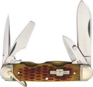 Rough Rider Camp Knife Amber Bone Multi-Tool