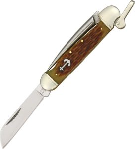 RR535.jpg Rough Rider Marlin Spike Amber Bone Folding Tool
