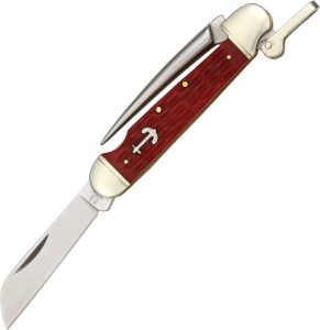 Rough Rider Marlin Spike Red Bone - 440 Stainless