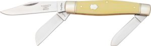 Rough Rider Large Stockman Yellow - 4.25in Closed