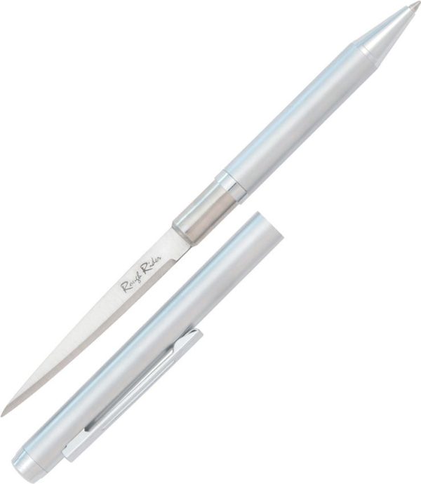 RR612.jpg Rough Rider Ink Pen Knife Silver - 2.25in Blade