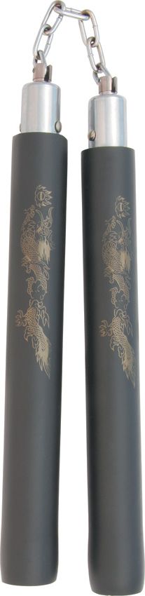 Rough Rider Nunchaku Rubber Black - 12 inches