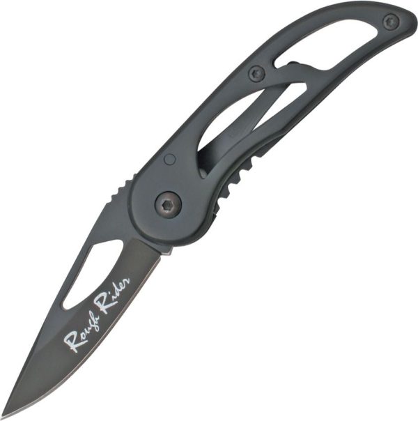 Rough Rider Framelock Black Stainless Folding Knife