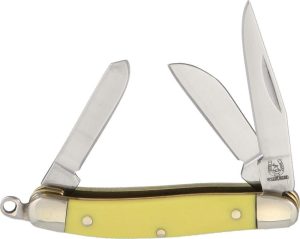 Rough Rider Tiny Stockman Yellow 440 Stainless Knife