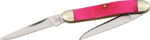 Rough Rider Mini Muskrat Folding Knife - Pink Bone Handle