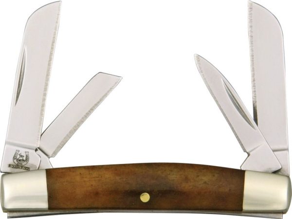 Rough Rider Miniature Congress - Tobacco Bone Triple Blade