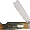 Rough Ryder Reserve One Arm Razor D2 Stag Bone Folding Knife