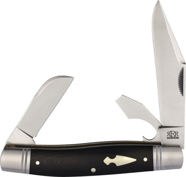 Rough Ryder Reserve Common Stock D2 Black Micarta Folding Knife