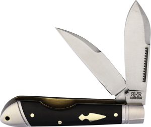 Rough Ryder Reserve Easy Open D2 Steel Folding Knife Ebony Wood