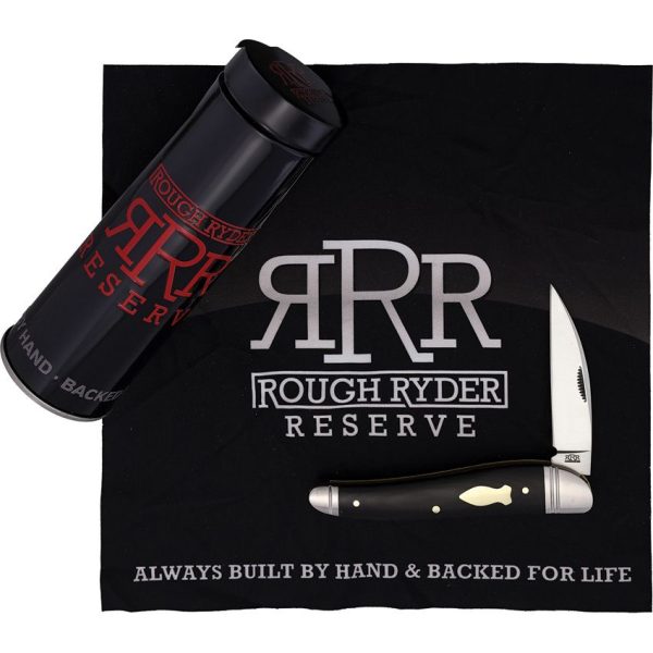 Rough Ryder Reserve Quillcliffe Folder 3.88" Black Micarta