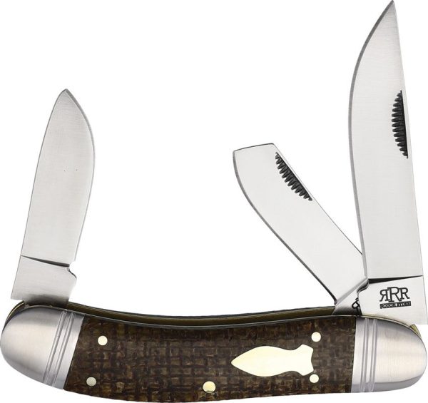 Rough Ryder Reserve Roundup D2 Brown Micarta - Trapper