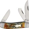 Rough Ryder Reserve Roundup D2 Brown Stag Bone - Trapper