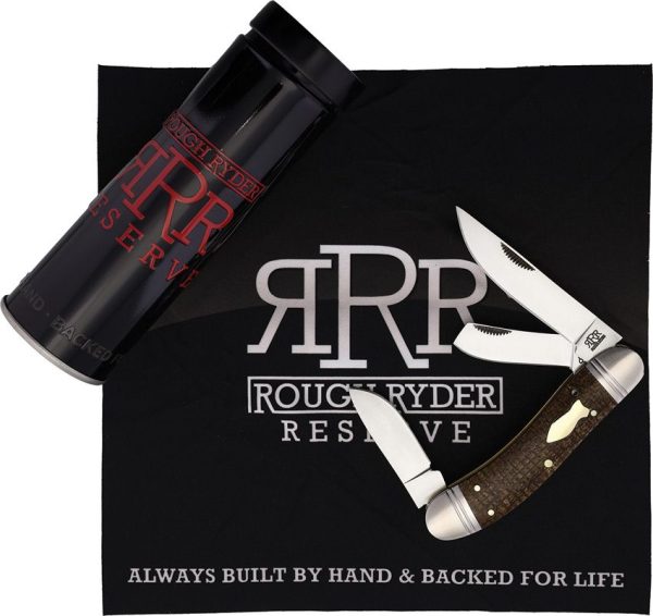 Rough Ryder Reserve Roundup D2 Brown Micarta - Trapper