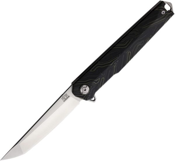 Rough Ryder Reserve Linerlock Tanto Black/Green G10