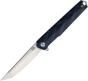 Rough Ryder Reserve Linerlock Tanto Black/Blue G10