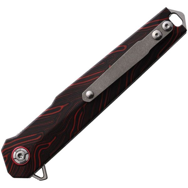 Rough Ryder Reserve Linerlock Tanto Black/Red G10